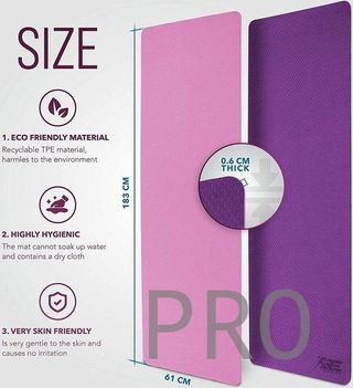 Esterilla de yoga - lila-rosa