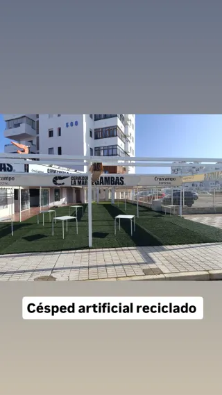 Césped artificial reciclado