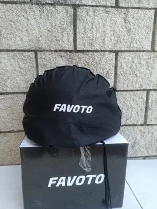 Casco Moto Integral Favoto Gris Mate