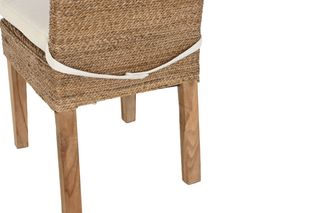 Silla Fibra Natural y Teca Maciza