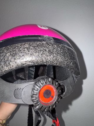 Casco de bicicleta infantil Rosa fucsia ajustable
