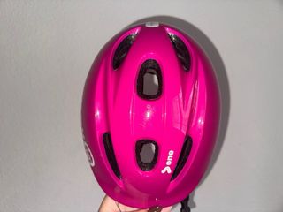 Casco de bicicleta infantil Rosa fucsia ajustable