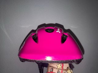 Casco de bicicleta infantil Rosa fucsia ajustable