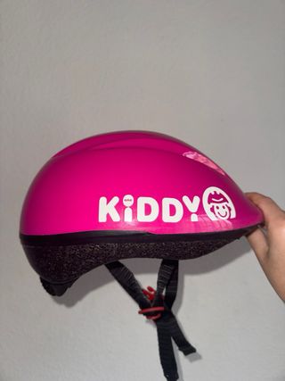 Casco de bicicleta infantil Rosa fucsia ajustable