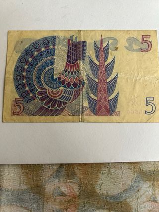 Suecia 5 Coronas 1967 Billete