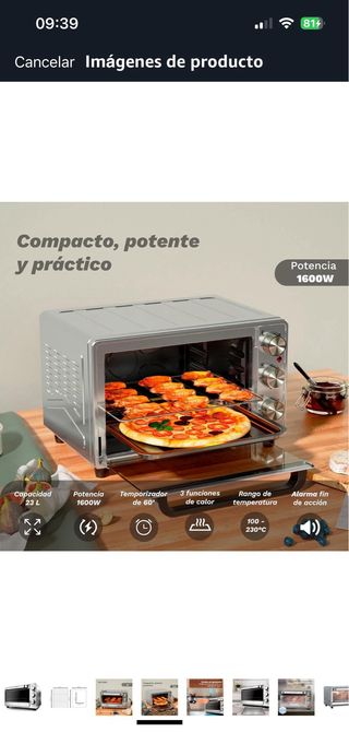 Horno Eléctrico Acero Inoxidable
