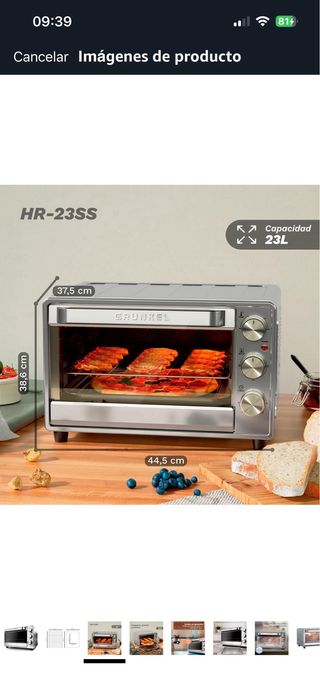 Horno Eléctrico Acero Inoxidable