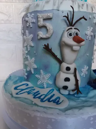 Tarta Frozen Elsa Olaf Cumpleaños