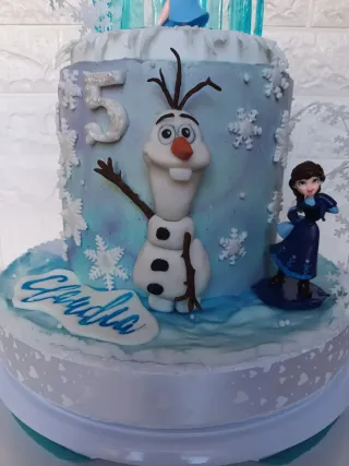 Tarta Frozen Elsa Olaf Cumpleaños