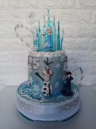 Tarta Frozen Elsa Olaf Cumpleaños