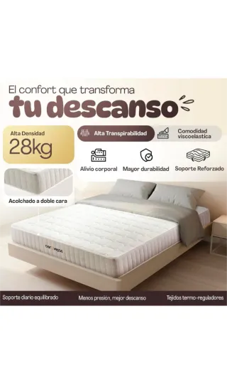 Colchón Cervelló 150x190 cm Lana