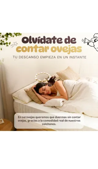 Colchón Cervelló 150x190 cm Lana