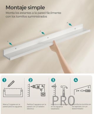 Estantería de pared colgante - Songmics