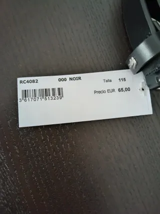 Cinturón Lacoste Talla 115 Negro