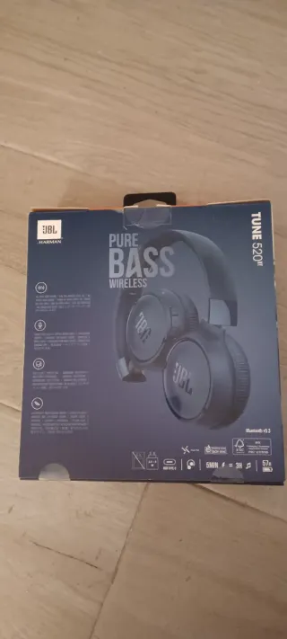 Auriculares JBL Tune 520BT Bluetooth Azul Marino.