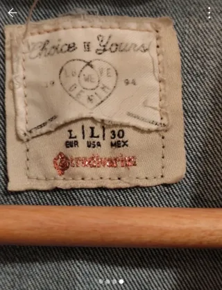 Chaqueta tejana Stradivarius azul