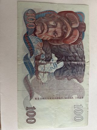 Suecia 100 Coronas 1970 Billete