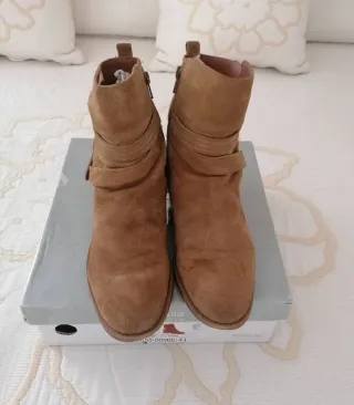 Botines ante marrón Fórmula Joven Talla 41