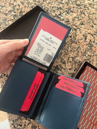 Cartera Caballero Petusco Azul