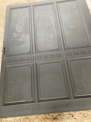 Panel Madera Decorado Puerta Corredera