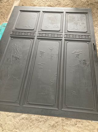 Panel Madera Decorado Puerta Corredera