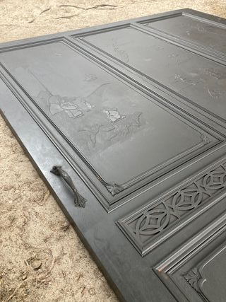 Panel Madera Decorado Puerta Corredera