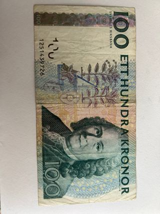 Suecia 100 Coronas Billete