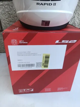 Casco Moto Integral LS2 Rapid Solid Blanco