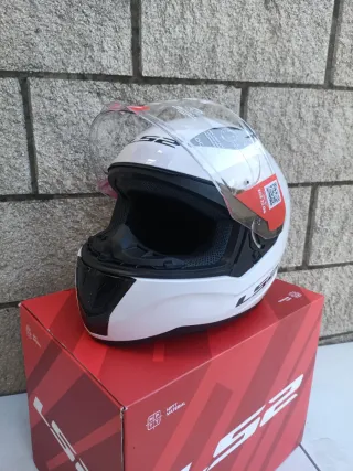 Casco Moto Integral LS2 Rapid Solid Blanco