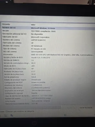 Ordenador Portátil HP Azul y Negro