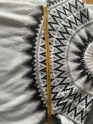 Jersey grueso estampado Fair Isle