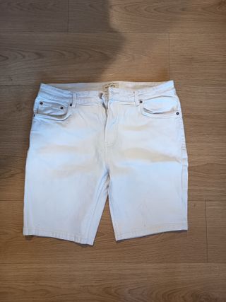 Pull&Bear Pantalones Cortos Blancos