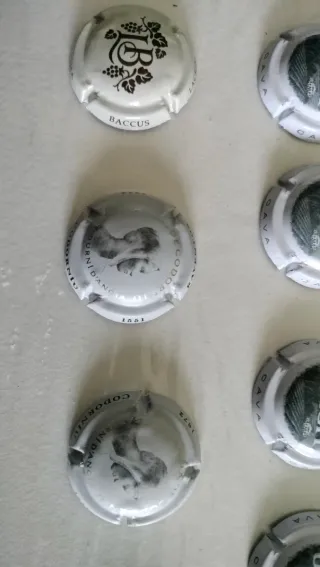 54 Chapas Tapones de Cava Colección