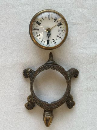 Orologio da viaggio tartaruga bronzo
