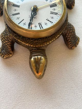 Orologio da viaggio tartaruga bronzo