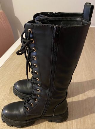 Botas militares pretas cano alto tam 36