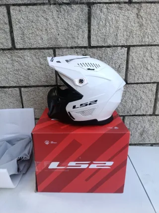 Casco Moto LS2 Drifter Solid Blanco