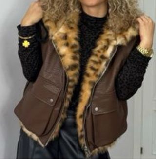 Chaqueta sin mangas reversible