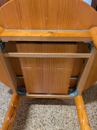 Mesa extensible de madera