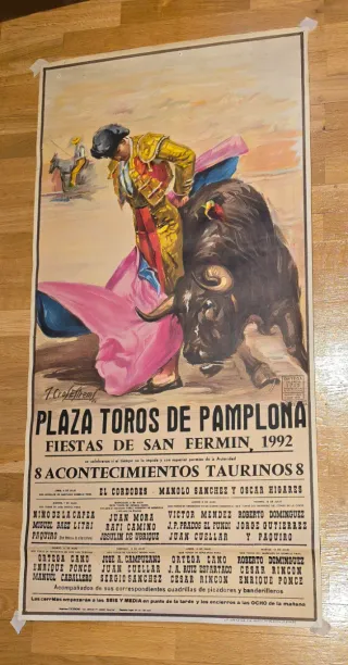 6 Carteles Toros Madrid Otoño 93