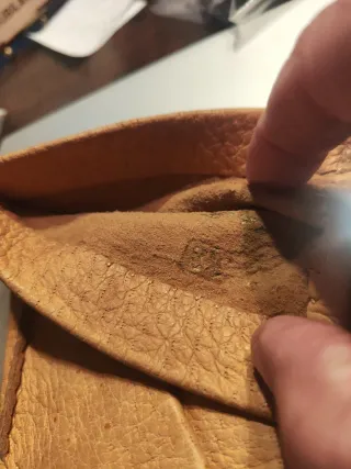 Guantes de cuero F.P. color camel