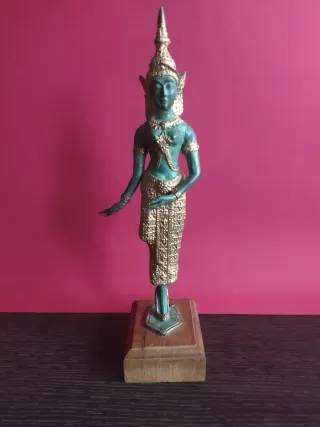 Figura Apsara Bronce