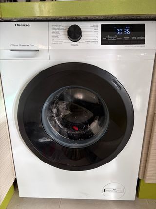 Lavadora Hisense Steam Inverter 9kg