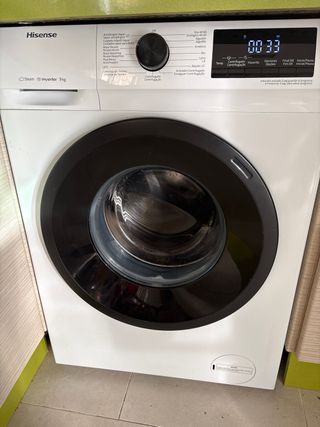 Lavadora Hisense Steam Inverter 9kg