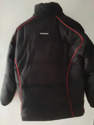 Chaqueta  de plumas Givova Negra y Roja