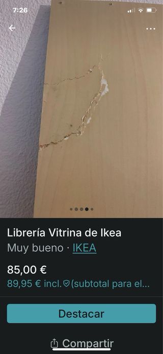 Librerías Ikea Cristal Madera