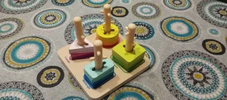 Juguete Montessori Bloques Madera Formas