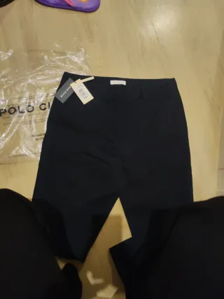 Pantalón Chino Mujer Polo Club Negro