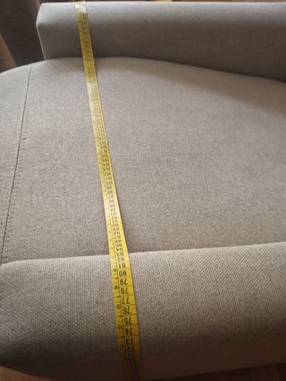 Sillón reclinable tela beige/gris Comprado en 2021