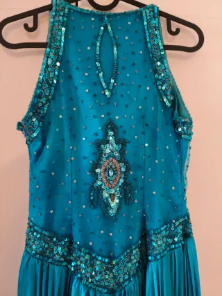 Vestido de fiesta largo azul